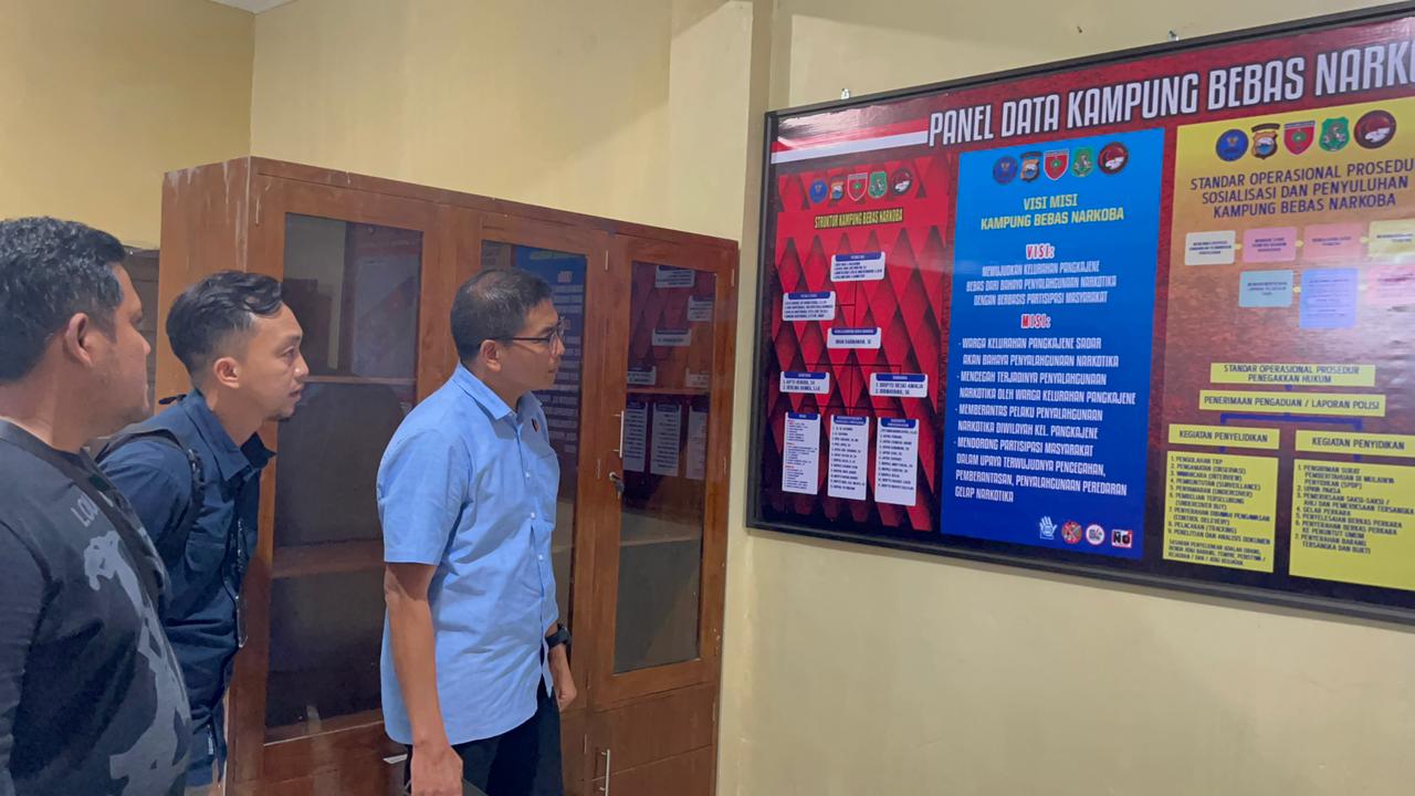 DiNarkoba Polda Sulsel Apreasiasi Polres Sidrap Bentuk Kampung Bebas Narkoba